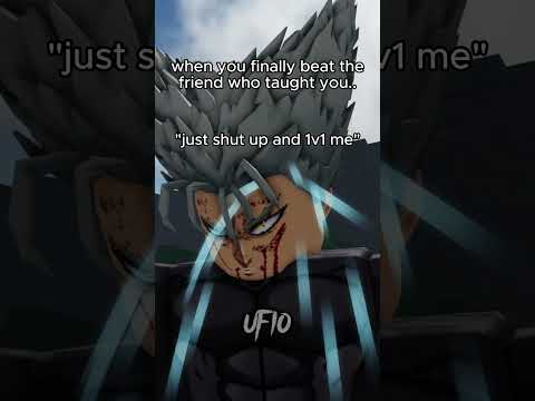 When you beat the Friend who taught You in ROBLOX Saitama Battlegrounds