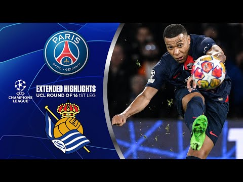PSG vs. Real Sociedad: Extended Highlights | UCL Round of 16 1st Leg | CBS Sports Golazo