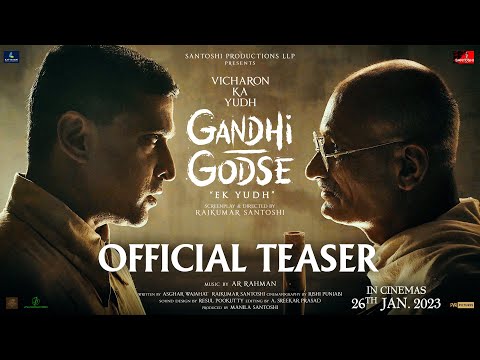 Gandhi Godse - Ek Yudh - Official Teaser | Rajkumar Santoshi | In Cinemas On 26th January 2023