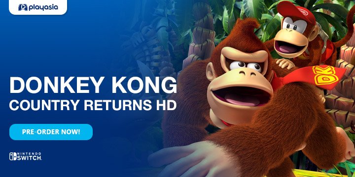 
Donkey Kong Country Returns HD, Switch, Nintendo, Nintendo Switch, US, Europe, Japan, Asia, gameplay, features, release date, price, trailer, screenshots
